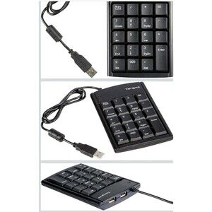 TARGUS NUMERIC KEYPAD WITH 2 PORT USB HUB  (PAUK10U)